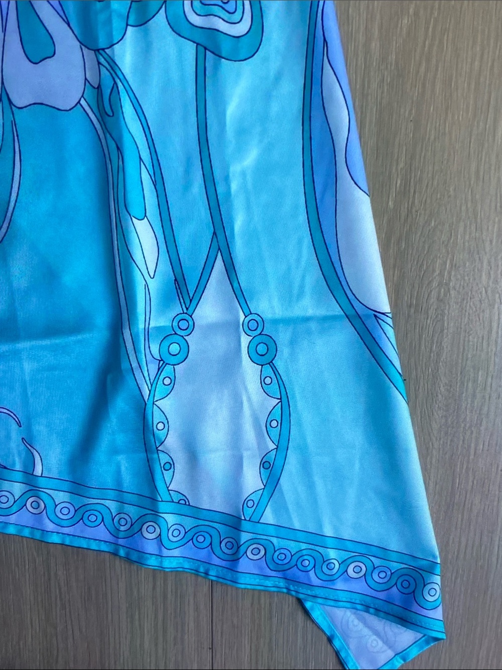 Emilio Pucci Aqua-Turquoise Silk Backless Halter Dress - Picture 4 of 8